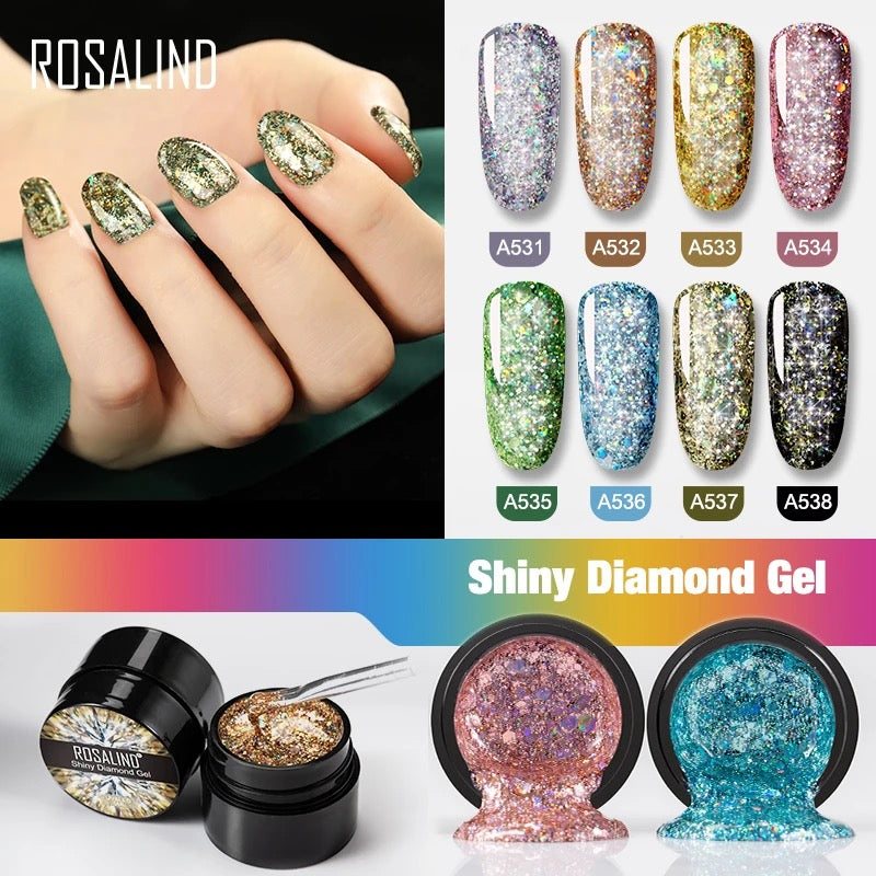 Rosalind Shiny Diamond Gel Pots